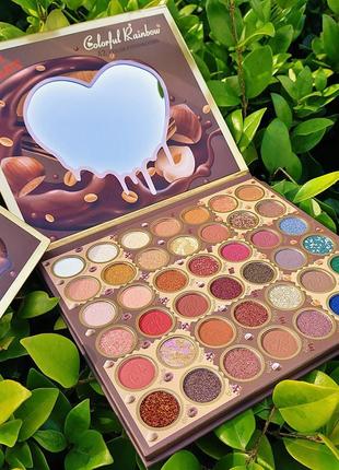 Універсальна палетка тіней на 42 відтінка "сhocolate" colorful rainbow