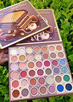 Універсальна палетка тіней на 42 відтінка "сhocolate" colorful rainbow