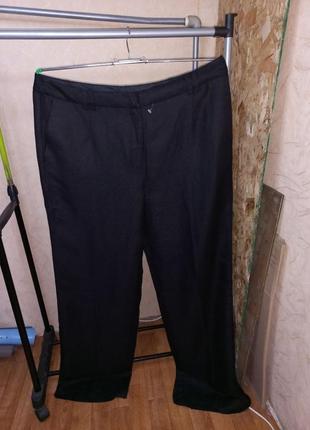 Нові брюки-палаццо суміш льон +віскоза 52-54 розмір next