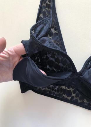 Fiorentina бралет чорний з тваринним принтом ліфчик топ з анімалістичним принтом бюстгальт...