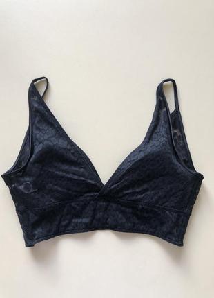 Fiorentina бралет чорний з тваринним принтом ліфчик топ з анімалістичним принтом бюстгальт...