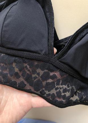 Fiorentina бралет чорний з тваринним принтом ліфчик топ з анімалістичним принтом бюстгальт...