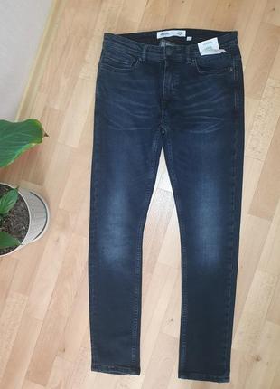 Джинсы мужские burton темно серого цвета skinny 34 l