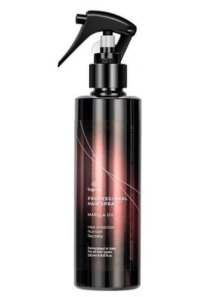 Bogenia cпрей термозащитный для волос с маслом marula профессиональный