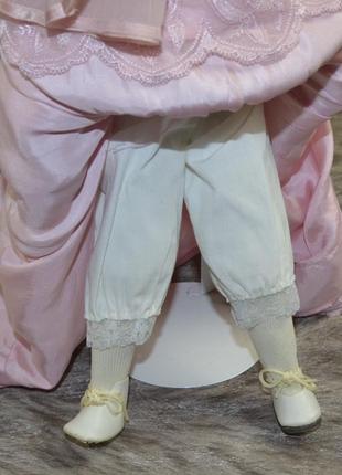 Милая, винтажная кукла в розовом платье (42см.)