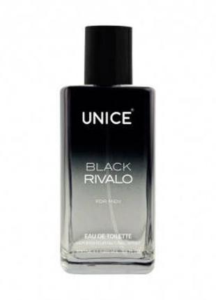 Мужская туалетная вода unice black rivalo, 100 мл