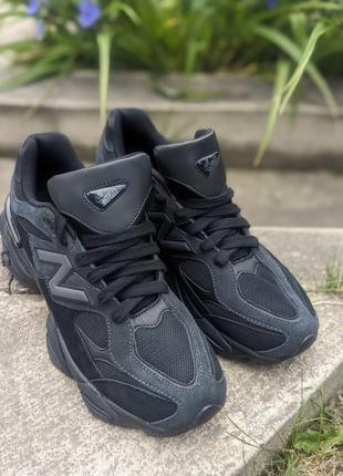 Кроссовки женские new balance 9060 triple black размер 39