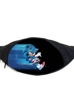 Поясна сумка бананка сонік (gbs013) gear bag чорна