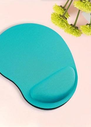 Эргономичный коврик для мышки бирюзовый
