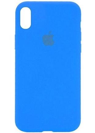 Оригінальний чохол silicone case для iphone xr (blue)
