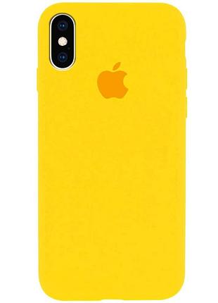 Оригінальний чохол silicone case для iphone xr (yellow)