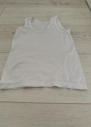 Майка h&mбілого кольору для хлопчика розмір 92