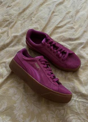 Кеди кросівки puma fenty фуксія