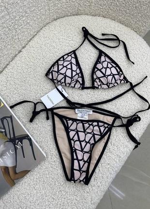 Брендовий купальник в стилі valentino