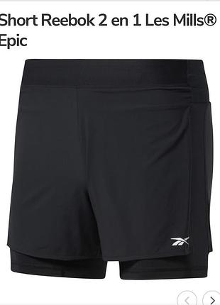 Спортивні нові шорти з велосипедками чорні lesmills