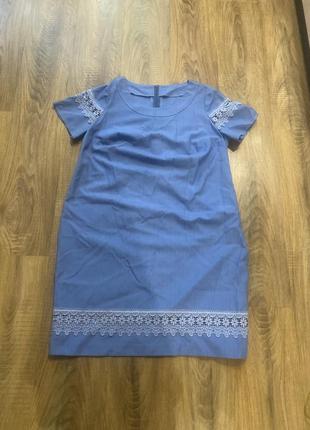 Сукня/ в складі льон/