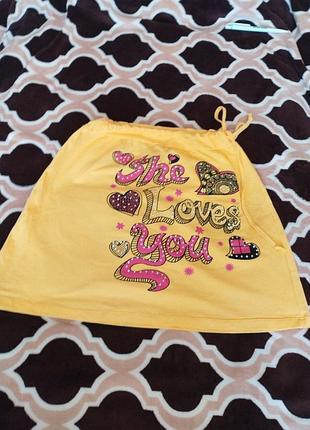 Юбка для девочек 42-44размер, талия регулируется кулиской до720см, по бедрам-90см, длина 40см