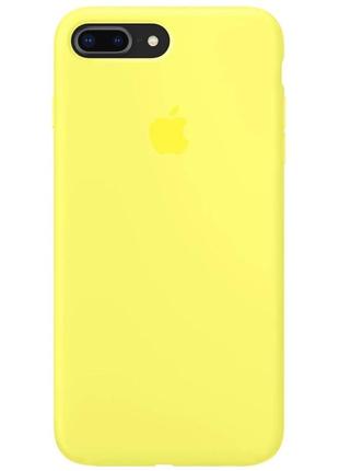 Оригінальний чохол silicone case для iphone 7+/8+ (lemon)