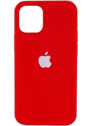 Оригинальный чехол silicone case для iphone 14 pro max (dark red)