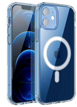 Оригінальний прозорий чохол clear case with magsafe для iphone 12