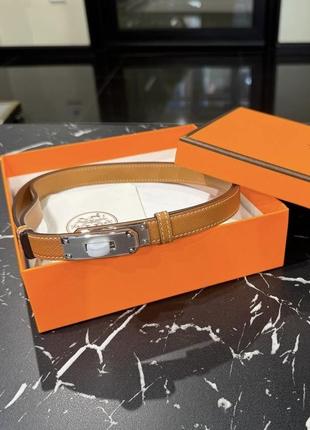 Брендовый ремень в стиле hermes серебряная фурнитура