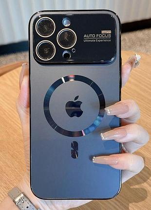 Стеклянный чехол для iphone 13 pro (graphite black)