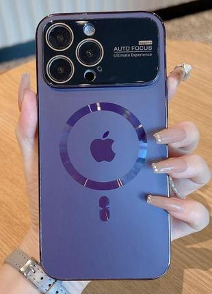 Стеклянный чехол для iphone 13 pro (deep purple)