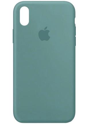 Оригинальный чехол silicone case для iphone x/xs (pine green)