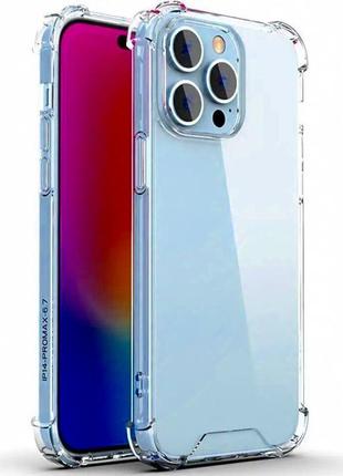 Оригинальный прозрачный чехол armored case с защитными бортами для iphone 13 pro