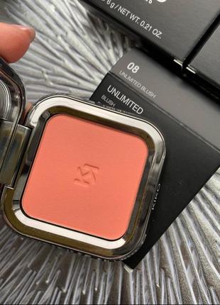 Матові персикові румʼяна kiko milano unlimited blush 08
