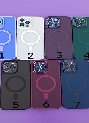 Чехол magnetic color с magsafe для iphone 13 pro (white)