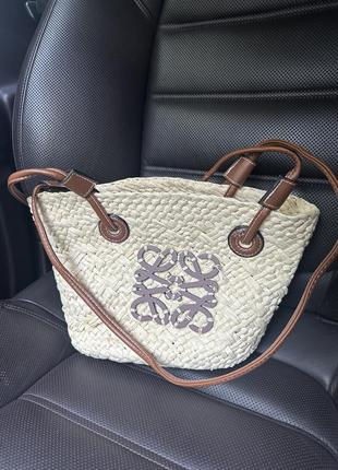 Сумка loewe соломяна
