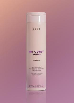 Brae go curly crespos shampoo – шампунь для вьющихся волос, 250 мл