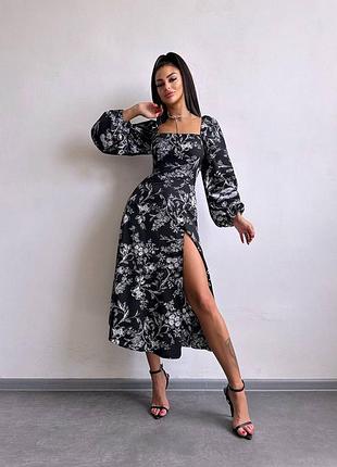 Чорна сукня міді, чорна сукня з відкритою спинкою,