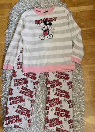 Флісова піжама тепла primark disney mickey mouse