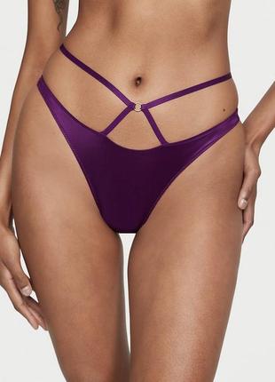 Стринги victoria’s secret very sexy so obsessed stranoy thong kir оригинал фиолетовые трусики