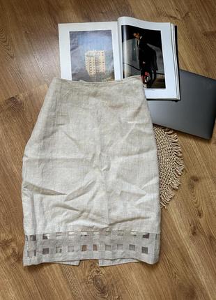 Спідниця з льону
