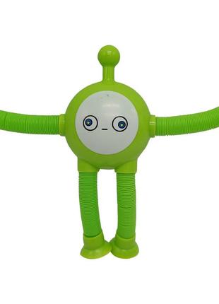 Дитяча іграшка антистрес телепузик з гнучкими телескопічними лапами zb-59 з підсвічуванням1 фото