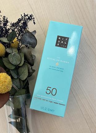 Крем для обличчя the ritual of karma sun protection face cream spf50