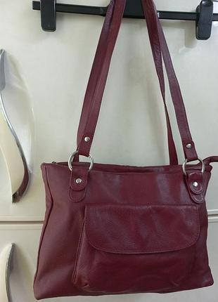Сумка шопер через плечо женская кожа clarks индии