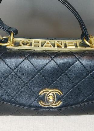 Женская кожаная сумка sweatshirt chanel6 фото