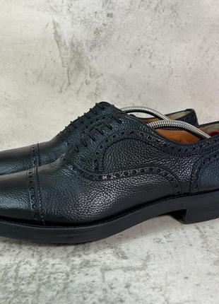 Туфли santoni leather oxford shoes