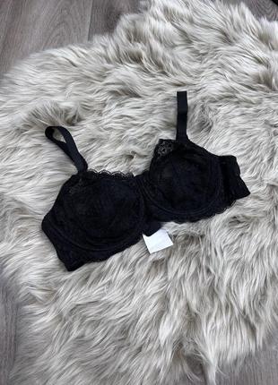 36dd 80e primark кружевной кружево бюстгальтер лифчик лиф бра на косточках черный