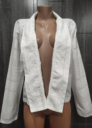 Шикарний жакет болеро з прошви, піджак без ґудзиків, кардиган розмір 54-562 фото
