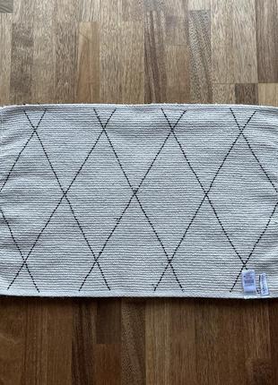 Дорожка коврик прикраватний ромби бавовна пухнастий