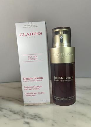 Clarins double serum complete intensive anti-ageing treatment подвійна сиворотка 50ml