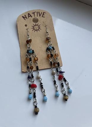 Яркие летние серьги из испании