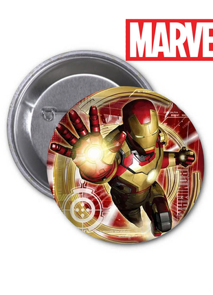 Значок marvel iron man марвел залізна людина