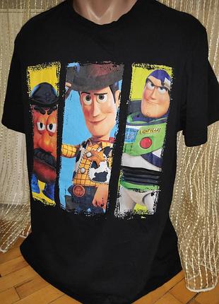 Стильная катон фирменная футболка бренд disney pixar toy story.л