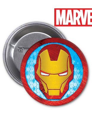 Значок marvel iron man марвел залізна людина
